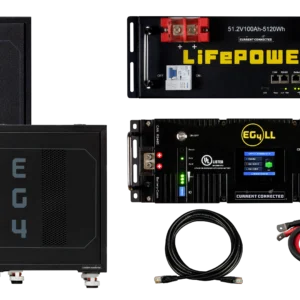 EG4 48V Battery Starter Kit, Choose Between LL-S or LifePower4 and Server Rack of Choice, Up to 30.72kWh of Battery Power