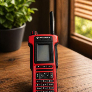 Portable Two-Way Radio Walkie Talkie – Rechargeable, Long Range Communication Device (Red)